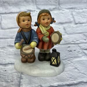 Berta Hummel Drumming for Joy 1998 Figurine BH 58 4.5" tall Boy Girl Drum